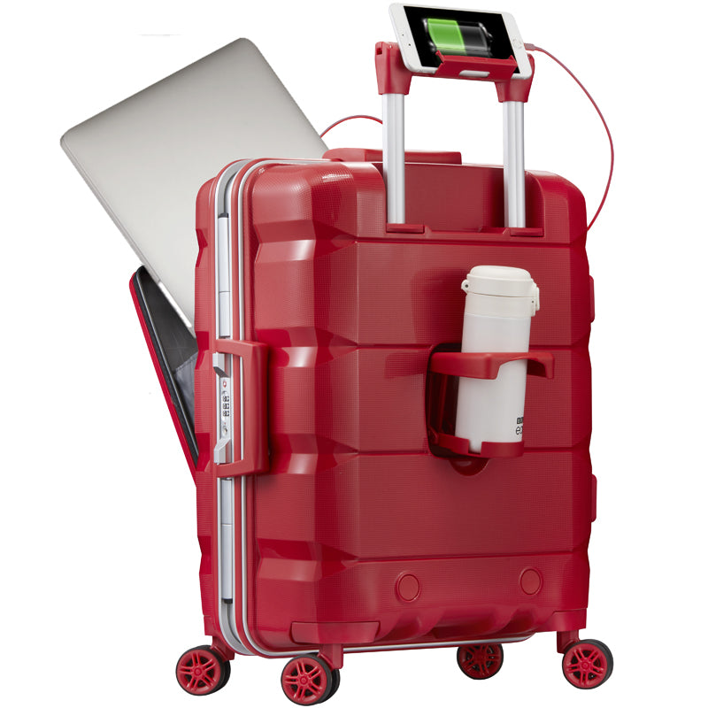 Travel Trolley - Multifunctional Computer Luggage with Aluminum Frame