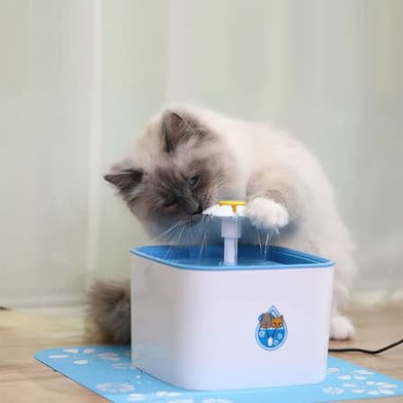 Square 2.5L Automatic Cat Water Fountain_0