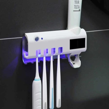 UV Light Toothpaste Dispenser & Toothbrush Steriliser_1