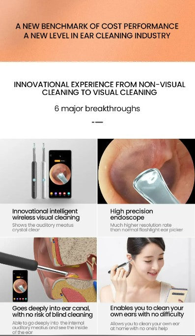 Bebird R1 Smart Visual Ear Sticks Endoscope Ear Picker Tool Set – Black_3