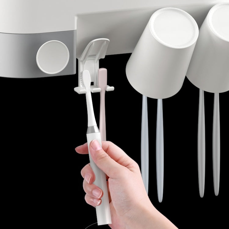 Toothbrush Rack Wall-Mounted Storage with Magnetic Cups_4