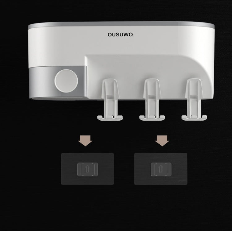 Toothbrush Rack Wall-Mounted Storage with Magnetic Cups_3