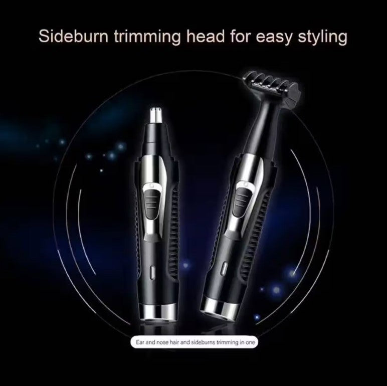 waterproof washable head of electric ear hair trimmer under running water