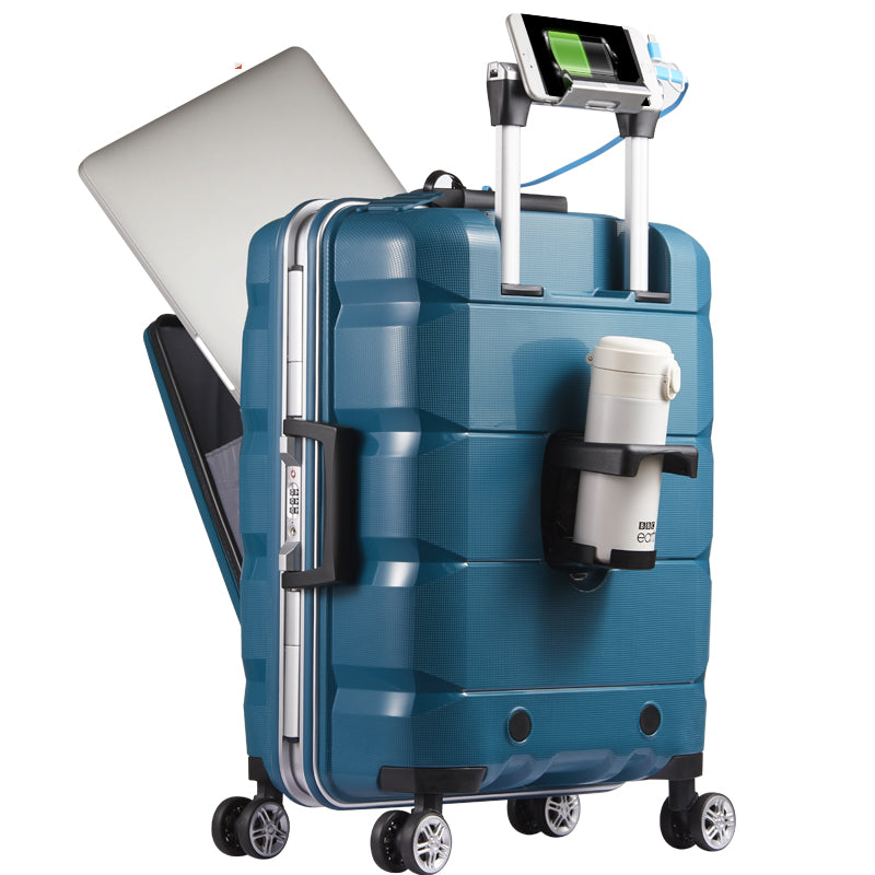 Travel Trolley - Multifunctional Computer Luggage with Aluminum Frame
