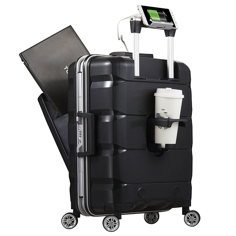 Travel Trolley - Multifunctional Computer Luggage with Aluminum Frame