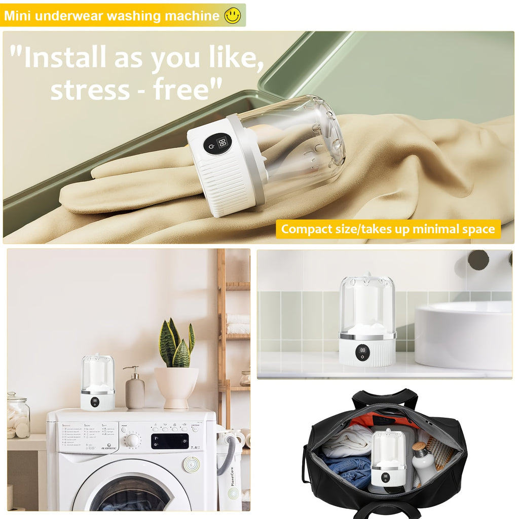 Portable Mini Washing Machine For Bra, Underwear, Socks.