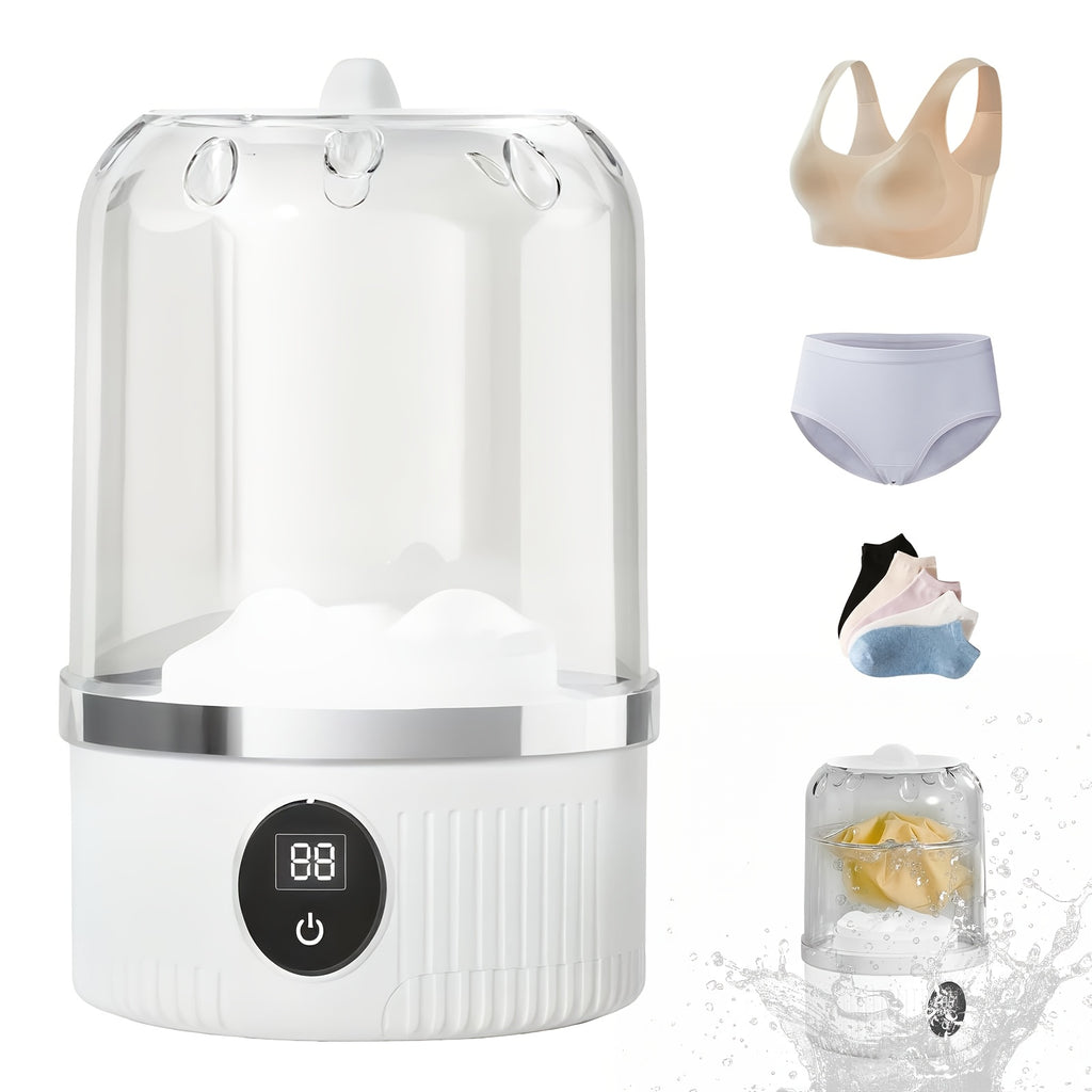 Portable Mini Washing Machine For Bra, Underwear, Socks.