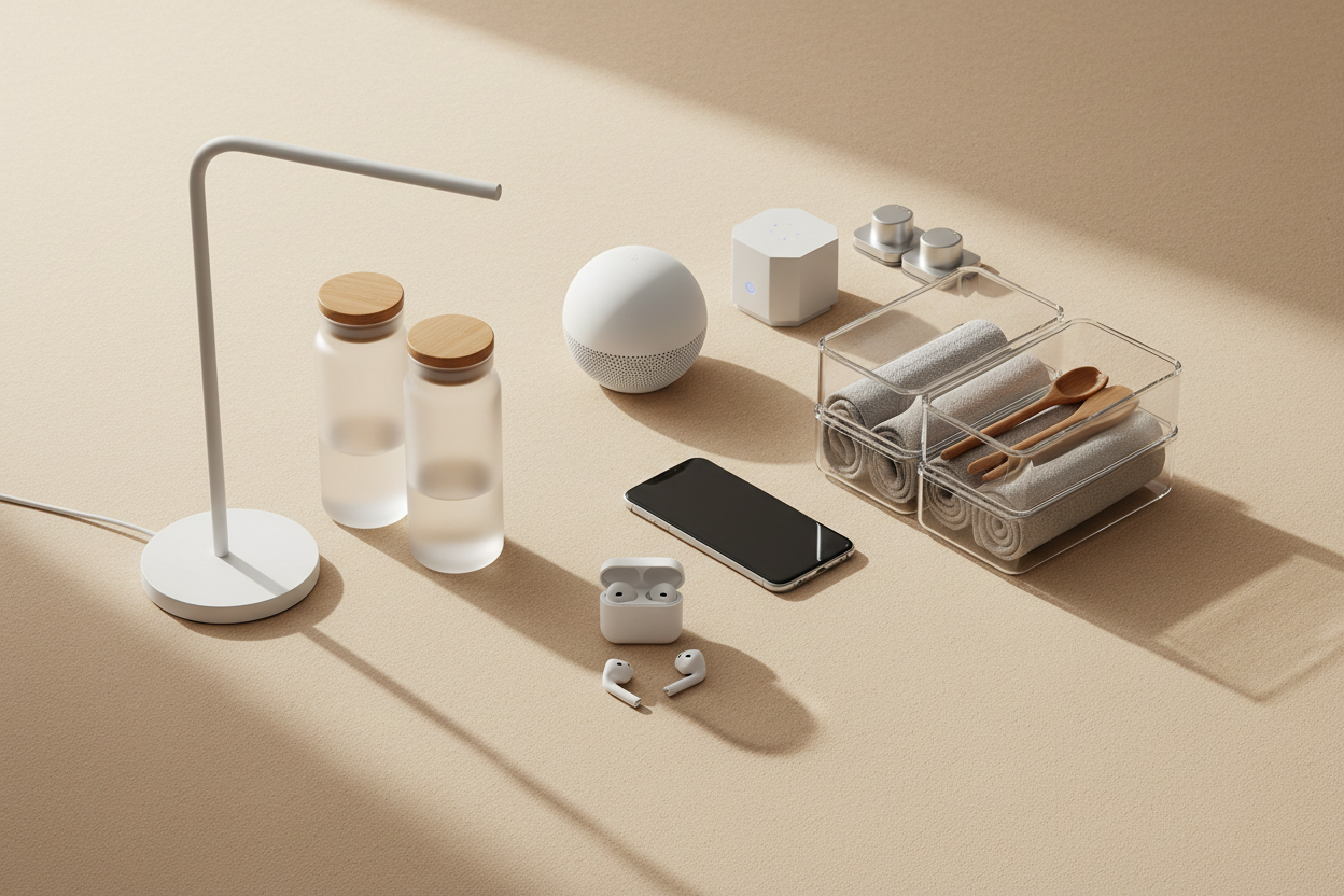 Tech and household essentials shopping